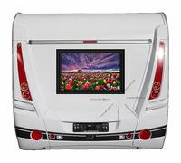 95cm Auto-Aufkleber Sticker Camper Wohnmobil VAN WoMo Feld Bunt Tulpen Lila I60