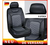 9x Autositzbezüge Set für die Vordersitze & Rückbank Auto-Schonbezüge Universal