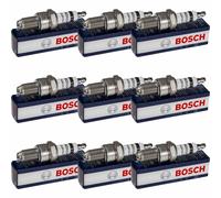 9x BOSCH Zündkerze Super 4 für VW Golf I Cabriolet 155 1.8 BMW 3er E30 320i