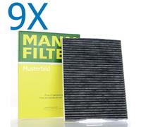 9x Mann-Filter Innenraumfilter Pollenfilter Smart ForTwo Coupe Cabrio