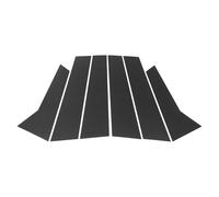 A ABSOPRO Türpfosten Fensterleiste Vorne Hinten Links Rechts für Porsche Macan 2014-2022 Anti Kratzer Aufkleber Pfosten Tür Außenabdeckung 6 Stück