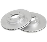 2x Bremsscheibe BESCHICHTET A.B.S. 18338 für KIA RIO HYUNDAI ACCENT GB i20 2 IB