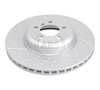 A.B.S. 2x Bremsscheibe vorne 370 Geschlitzt/Gelocht für BMW 1er F20 F21