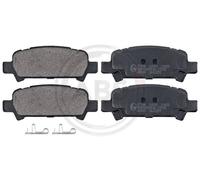 A.B.S. 37164 Bremsbelagsatz, Scheibenbremse hinten passend für SUBARU TOYOTA