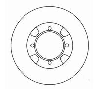 A.B.S. Bremsscheibe vorne rechts links voll 229mm für MAZDA 15508