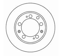 A.B.S. Bremsscheibe 15886 belüftet 299mm 24mm für Porsche
