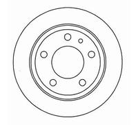 A.B.S. Bremsscheibe 16254 hinten voll Ø 300 mm 10 mm für BMW 5er 525 iX 2.5 24V