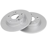 ABS All Brake Systems Bremsscheiben 18702 hinten voll Ø 260 mm 9 mm 2x für Honda Civic