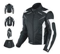 A-pro Motorcycle Jacket CE Armored Textile Motorbike Racing Thermal Liner White S