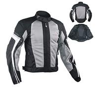 A-Pro Summer Motorbike Mesh Sport RaceTouring CE Armored Jacket Motorcycle Grey M