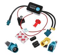 A83 12V Auto Antennenverstärker FM AM DAB+ Fakra auf SMB für KFZ Radio | Verbessert den Empfang von FM-, AM- und DAB+ Radiosignalen. Fakra auf SMB Adapter für 12V KFZ-Radios, einfache Installation.