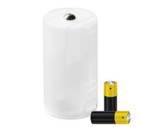 AA auf C Batterieadapter, 5 Packs Konvertierungshalter für elektrische Ausrüstung mit Ersatzfunktion, leichter Adapter für Camping, Hausarbeit und im Freien, ein Mate