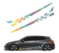 AALXF Auto Seitenschweller Aufkleber für KIA Sorento - 2 Stück Seitenstreifen, Racing Sport Design, Karosserie Tuning Dekor, Vinyl Folie Zubehör,E-Laser