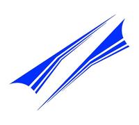 AALXF Auto Seitenschweller Aufkleber für Toyota Camry 2012-2017 - 2 Stück Seitenstreifen, Racing Sport Design, Karosserie Tuning Dekor, Vinyl Folie Zubehör,G-Blue 3