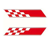 AALXF Auto Seitenschweller Aufkleber für Toyota RAV4 2014-2019 - 2 Stück Seitenstreifen, Racing Sport Design, Karosserie Tuning Dekor, Vinyl Folie Zubehör,B-Red