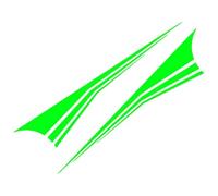 AALXF Auto Seitenschweller Aufkleber für Toyota Yaris Cross SUV 2021 2022 2023-2 Stück Seitenstreifen, Racing Sport Design, Karosserie Tuning Dekor, Vinyl Folie Zubehör,H-Green