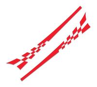 AALXF Auto Seitenschweller Aufkleber für Toyota Yaris Hybrid 2020-2024 - 2 Stück Seitenstreifen, Racing Sport Design, Karosserie Tuning Dekor, Vinyl Folie Zubehör,A-Red