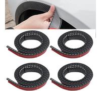 Aartner 1,5m Kotflügelverbreiterung Karbonoptik, 4 Stück Selbstklebend Universal Mudguards, Radabdeckung aus PVC, Radlauf Schutzleisten für Auto-Protektor und Dekoration