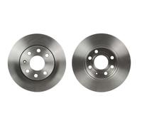 ABAKUS 2x Bremsscheiben vorne Voll für Opel Corsa B Astra F CC 73 78 79