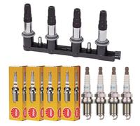 ABAKUS Zündspule + 4x NGK Zündkerze für Citroën Saxo S0 S1 1.6 VTS