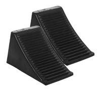 Abaodam 2 Stück rutschfeste Gummi Unterlegkeile Wohnmobil Radstabilisator Anhängerblock für Pkw Trailer Motorradanhänger Hitzebeständig Fahrzeugsicheres Parkzubehör