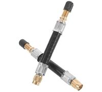 Abaodam 2 Stück Ventilverlängerung Flexibler Reifen Luftventil Adapter Verlängerungsschlauch für Auto Lkw Motorrad Roller Luftpumpe Zubehör Einfache Montage Langlebig Robust