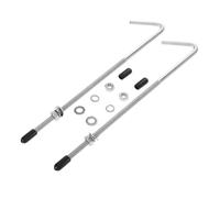 Abaodam Edelstahl Batteriebefestigungsschraube Autobatterie Halter J Schrauben M6 1 Set silber für Fahrzeugbatterien bei Kfz Wartung und Modifikation