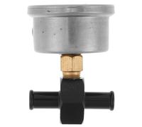 Abaodam Kraftstoffdruckmesser 0 100 Psi mit 3/8“ Adapter und T stück Mechanische Öldruckanzeige für Kfz Allgemein Kompatibel Robustes Material Echtzeit Messgerät