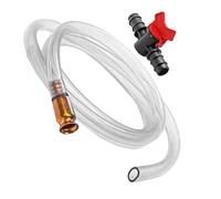 Abaodam Ölsaugschlauch Geeignet für Fahrzeugwartung und Reparaturarbeiten 1/2 Inklusive Klemmen und Schalter 1/2 mit Metallanschluss Automatische Absaugpumpe für Benzin und Wasser