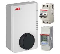 Abb Wallbox Kit Energy 7,4KW 1 T2 Steckdose RFID 4G Leitungsschutz und Einwegzähler