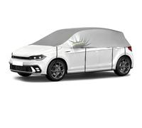 Abdeckplane Auto All Weather, Autoplane Halbgarage Größe 2 PKW, Autoabdeckung silber