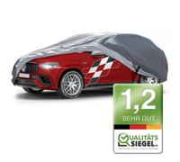 WALSER Premium Autoplane All Weather Plus, Auto-Abdeckplane PVC-beschichtet, UV-beständige Autogarage, SUV-Vollgarage wasserdicht SUV, XL grau