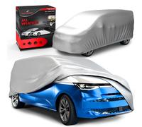 Abdeckplane Auto All Weather Basic, Bus Autoplane Größe L, Transporter Abdeckung silber