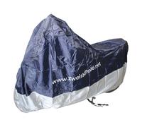 Abdeckplane Faltgarage Outdoor für Motorräder, Mopeds & Scooter, Farbe: blau/silber, Größe: L