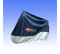 Abdeckplane Faltgarage Outdoor für Motorräder, Mopeds & Scooter, Farbe: blau/silber, Größe: L