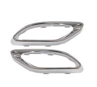 Abdeckung Auspuffendrohr Heckauspuff-Doppelrohr-Auspuffblende Kompatibel Mit Benz Für B-Klasse W247 Für AMG Line 2020 2021 2022(1pair Silver)