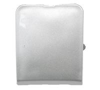 Abdeckung für die Abschleppöse des Autos Für N&issan Für Qashqai Für Dualis J10 2008-2011 Frontstoßstange Abschlepphakenabdeckung 622A0-JE20A(Silber)