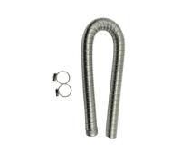 Abgasrohr 60-200 cm 22 mm Doppelschicht-Auspuffrohr,Luft-Diesel-Heizung Edelstahl-Entlüftungsschlauch für Auto Wohnmobil Wohnwagen Wohnmobil Auspuff Flexrohr(150cm)