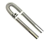 Abgasrohr 60 cm - 300 cm 24 mm doppellagiges Auspuffrohr, Luft-Diesel-Standheizung Edelstahlrohr für Auto Wohnwagen Wohnmobil Auspuff Flexrohr(PYG-200cm)