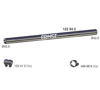 ERNST Abgasrohr Mitte 122542 für VAG – VW GOLF 2, JETTA, PASSAT B3/B4 – Länge 790 mm