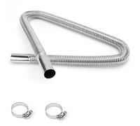 Abgasrohr Standheizung 100 CM Abgasschlauch Standheizung Standheizung Auspuff Abgasschlauch für Stromerzeuger mit Zwei Edelstahlklammern