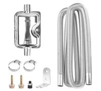 Abgasrohr Standheizung Mit Verbesserter Schalldämpfer, Abgasschlauch Für Stromerzeuger 200cm Standheizung Auspuff Mit 2 X Edelstahlklammern Für Luft Dieselheizung