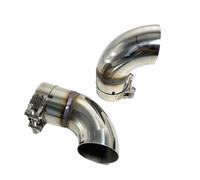 Abgasschlauch 1 Stück Auspuffrohr-Unterdrücker 304 Edelstahl-Auslass-Winkelanschluss Autozubehör Abgasrohrleitungen(54MM(Fit 51MM Pipe))
