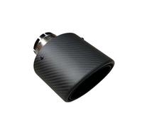 Abgasschlauch Auspuffrohr 1 Stück Universelle Edelstahl Schalldämpferrohre Endrohrblenden Ovale Schräge Matte Carbonfaser Auspuffspitzen Schalldämpfersystem