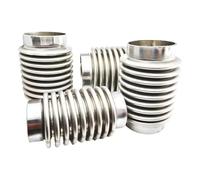 Abgasschlauch Auspuffrohr 1PC Edelstahl Flexibler Balg Doppelschicht Druckentlastungsventil Weiche Verbindungsverbindungskupplung 38 45 51 57 63 76 89 Mm(Inlet 38mm)