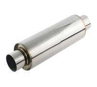 Abgasschlauch Auspuffrohr Universal Schalldämpferrohr Auspuffresonator 2 Zoll 2,5 Low Flow Voice Auspuffendrohr(D)