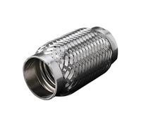Abgasschlauch Auspuffrohr, Weiche Verbindung, Schalldämpfer, Dämpfungsschlauch, Gewellter, Flexibler Edelstahl Abgasrohrleitungen(100mmx300mm)