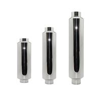 Abgasschlauch Auto-Abgasanlagen Schalldämpfer Mittelrohr Silber Edelstahl Größe Außendurchmesser 51 Mm 57 Mm 63 Mm 70 Mm 76 M Universal Abgasrohrleitungen(Ength 300mm 63MM)