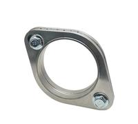 Abgasschlauch Auto-Auspuffrohr-Schalldämpfer, 2 Löcher, Flanschverbindungssatz, Universal-Pipeline-Flanschadapter, 51 Mm, 63 Mm, 76 Mm, Edelstahl 304 Abgasrohrleitungen(ID63MM)