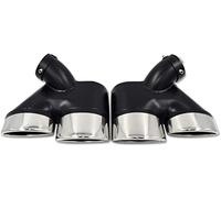 Abgasschlauch Für Benz W211 E300 E280 E260 E240 E Klasse 2002-2008 Auto Tailpipe Auspuffpipe Edelstahl Double OUT4 OUT Schalldämpfer Tip Paintrohr(4 Out)
